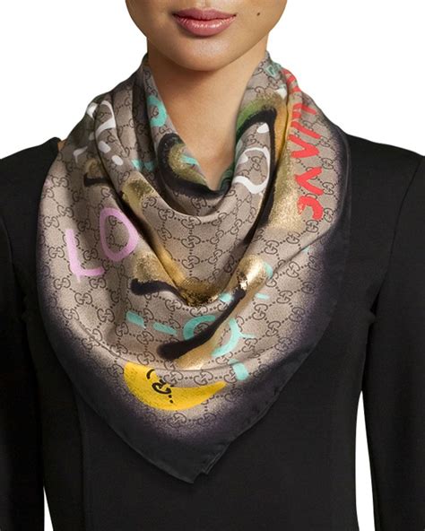 womens silk gucci scarf|Gucci scarf women price.